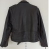 CAZADORA MOTO PIEL NEGRA T-M