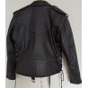 CAZADORA MOTO PIEL NEGRA T-M