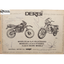 Despiece Derbi 4 y 6 velocidades