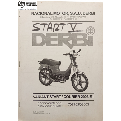 Despiece Derbi Start V