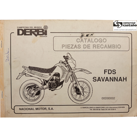 Despiece Derbi FDS SAVANNAH
